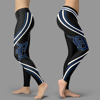 Black Curve Detroit Tigers Leggings