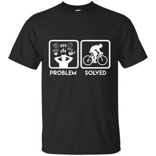 Nice Cycling Tee Shirt Problem Solved With Cycling is best gift for you