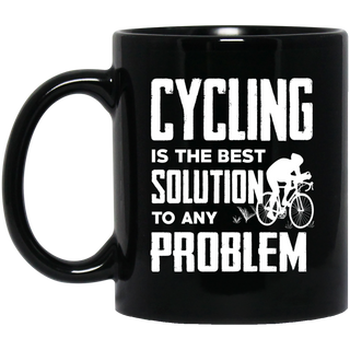Cycling Is The Best Solution To Any Problem Mugs