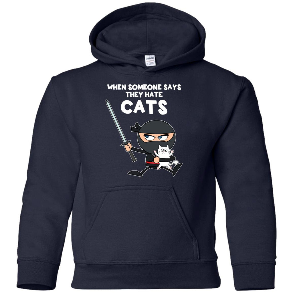 Nice Cat Tshirt When Someone Says They Hate Cats is cool gift