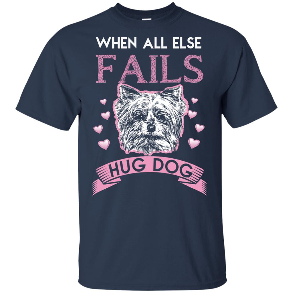 When All Else Fails I Hug My Schnauzer Tshirt For Miniature Dog Gift