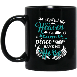 Heaven Is A Beautiful Place Horse Mugs