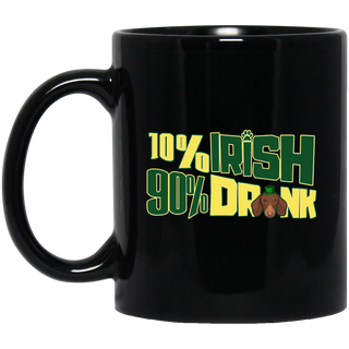 Nice Dachshund Mugs - 10% Irish 90% Drunk is an awesome gift