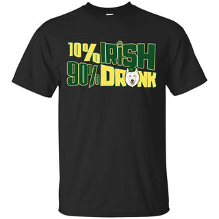 Nice Samoyed Tshirt 10% Irish 90% Drunk is an awesome gift