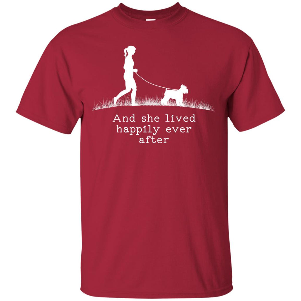 Schnauzer And She Lived Happily Ever After Dog Tshirt Gift