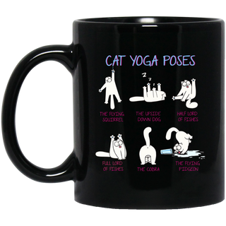 Cat Yoga Poses Mugs