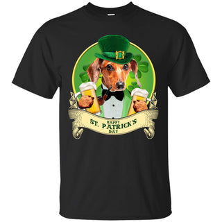 Funny Dachshund Dog T Shirt Happy St Patrick's Day Doxie Gift