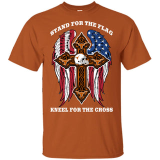 Stand For The Flag Kneel For The Cross Texas Longhorns Tshirt For Fans