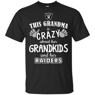 Grandma Is Crazy About Her Grandkids And Her Oakland Raiders Tshirt