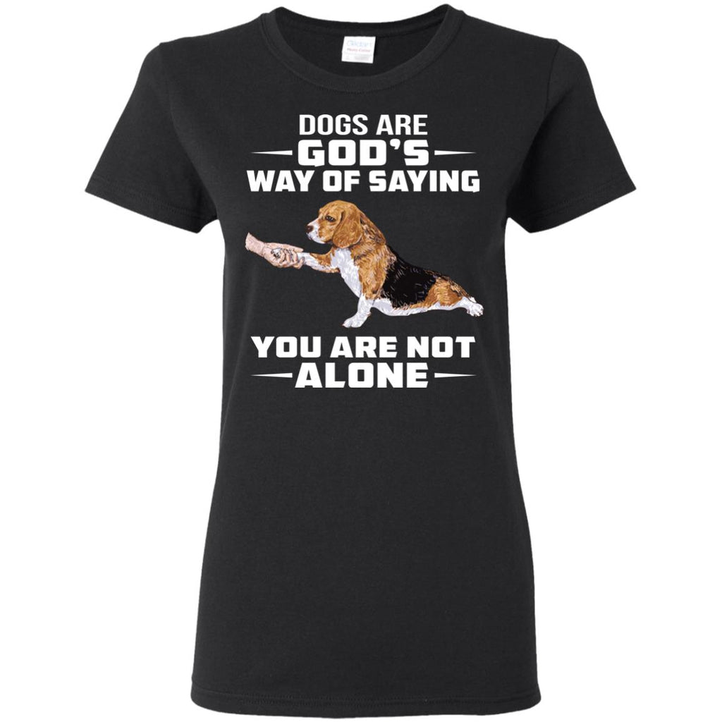 Dogs Are God's Way Of Saying Beagle Tee Shirt