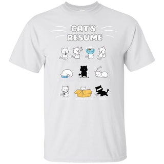 Cat's Resume TShirt as special kitten gift