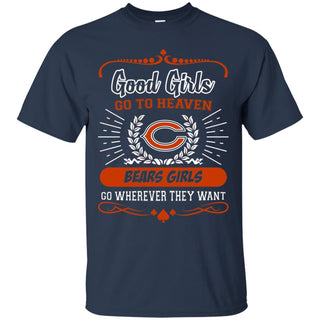 Good Girls Go To Heaven Chicago Bears Girls Tshirt For Fans