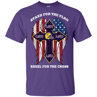 Stand For The Flag Kneel For The Cross LSU Tigers Tshirt For Fans