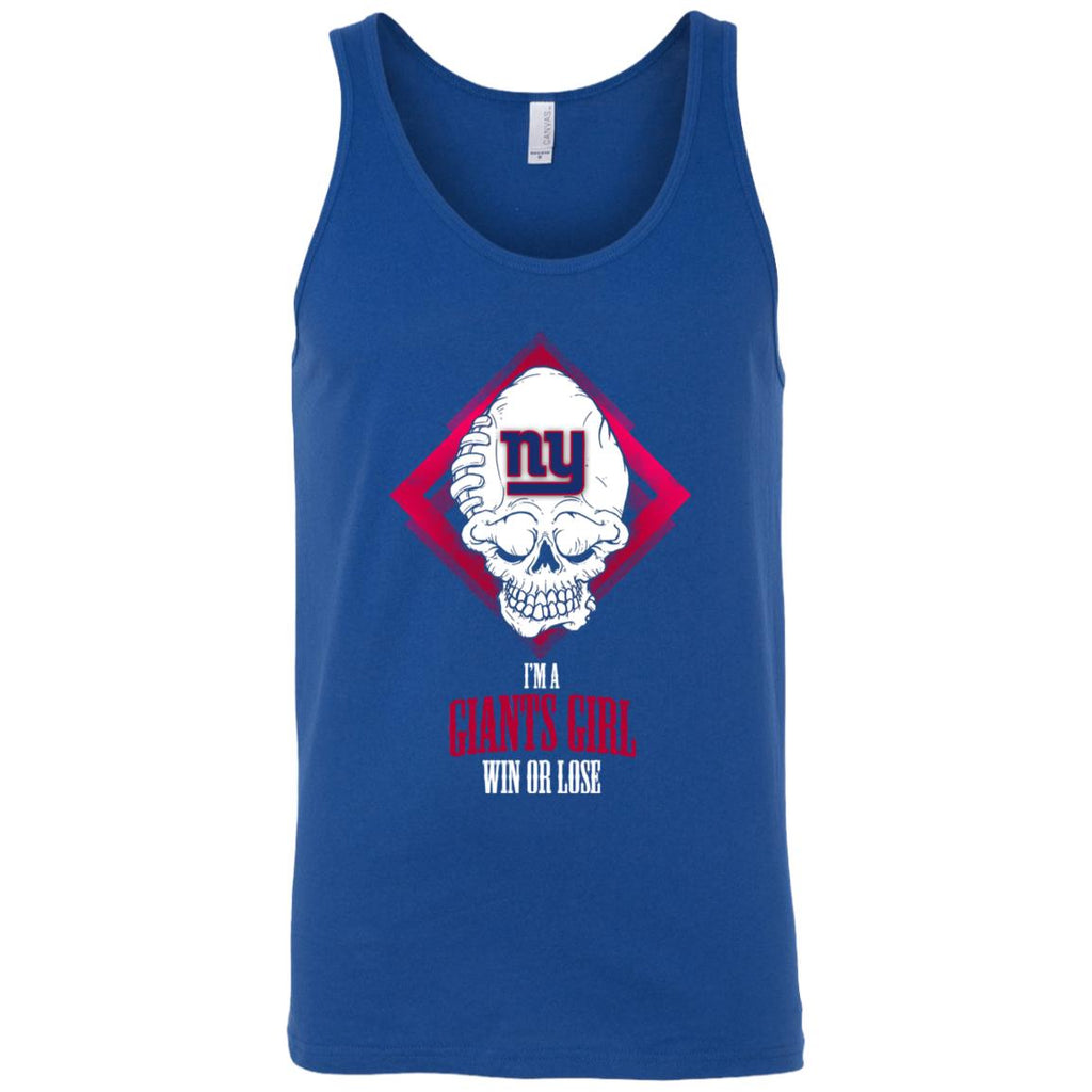 New York Giants Girl Win Or Lose Tee Shirt Halloween Gift