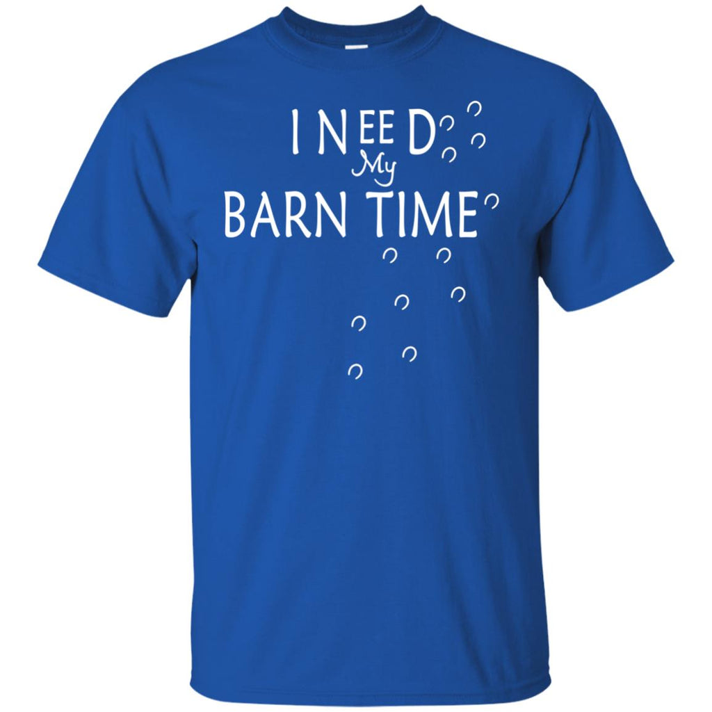 I Need My Barn Time Horse Black Tee shirt for equestrian gift