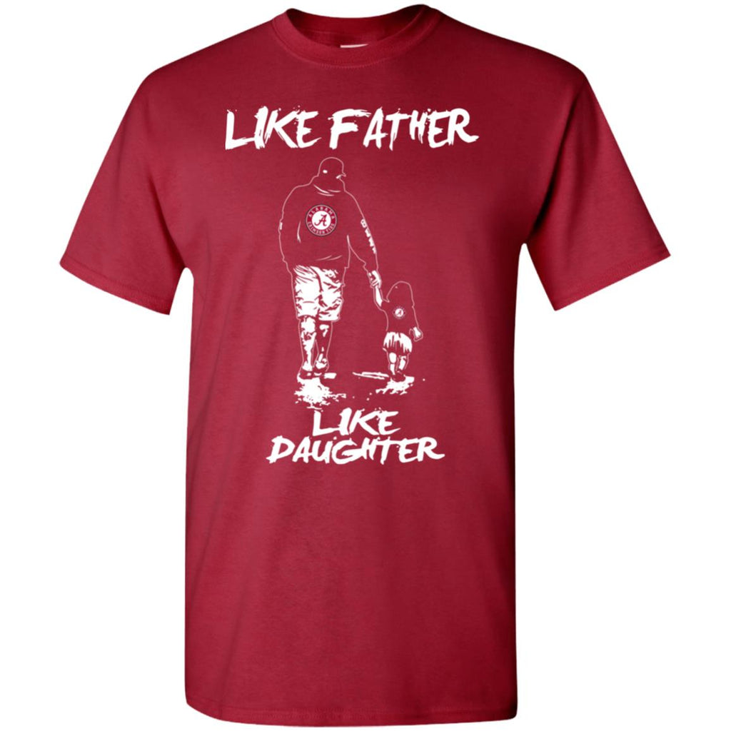 Great Like Father Like Daughter Alabama Crimson Tide Tshirt For Fans