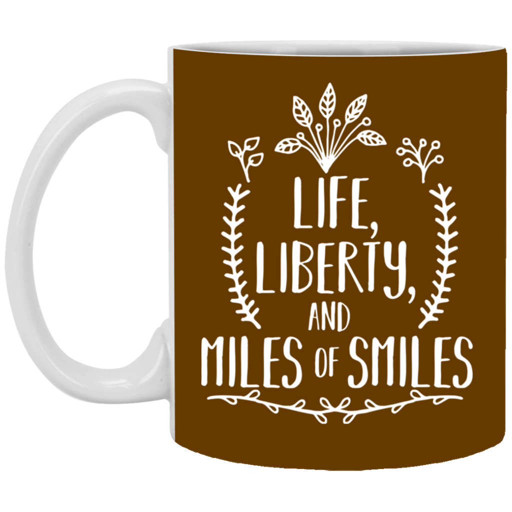 Life - Liberty - Miles Of Smiles With Leafs Hobbies Mugs
