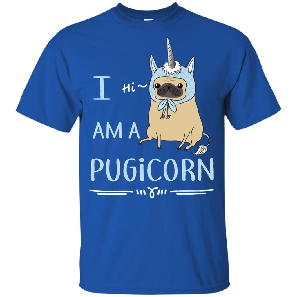 Pug Tshirt with Pugicorn Tee Shirt mashup unicorn and puppy dog
