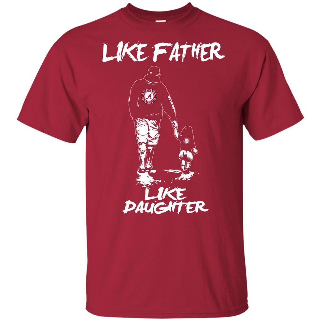 Great Like Father Like Daughter Alabama Crimson Tide Tshirt For Fans