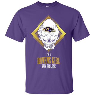 Baltimore Ravens Girl Win Or Lose Tee Shirt