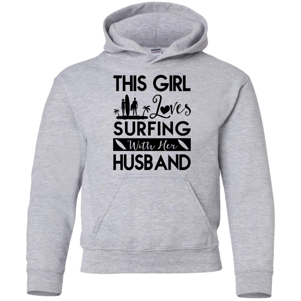 This Girl Loves Surfing With Her Husband Tshirt Gift