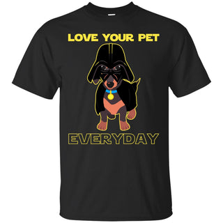 Funny Dachshund Tee Shirt National Love Your Pet Doxie Gift