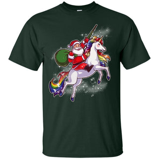 Unicorn Santa Universal Galaxy Tshirt For Magical Lovers