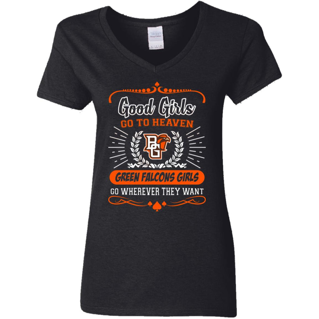 Good Girls Go To Heaven Bowling Green Falcons Girls T Shirts