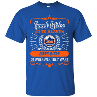 Good Girls Go To Heaven New York Mets Girls T Shirts