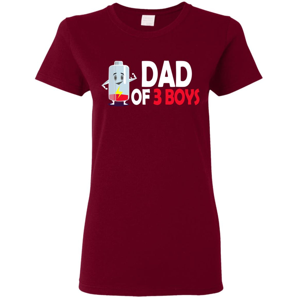 Dad Of 3 Boys T Shirt