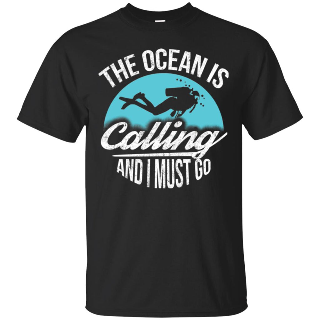 Nice Diving Tshirt The Diving Is Calling And I Must Go