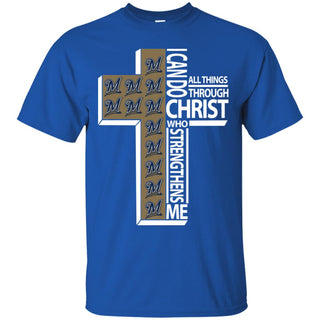 Gorgeous I Can Do All Things Through Christ Milwaukee Brewers T Shirts