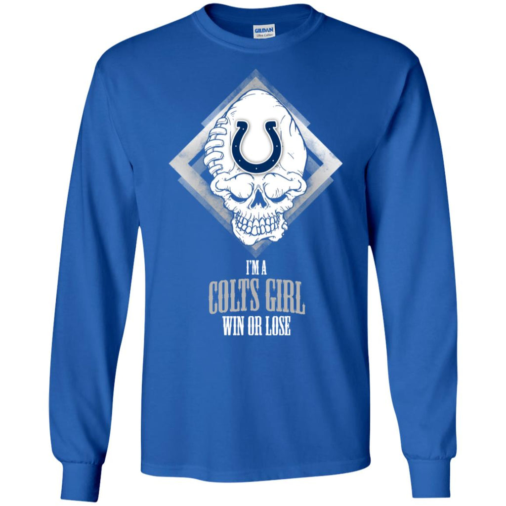 Indianapolis Colts Girl Win Or Lose Tee Shirt Gift