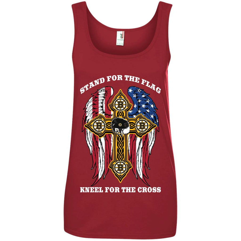 Stand For The Flag Kneel For The Cross Boston Bruins Tshirt For Fans