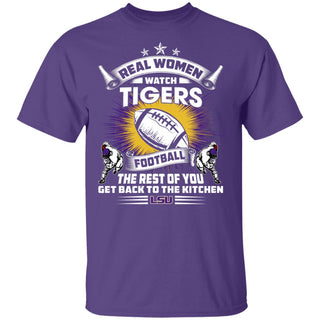 Real Women Watch LSU Tigers Gift T Shirt