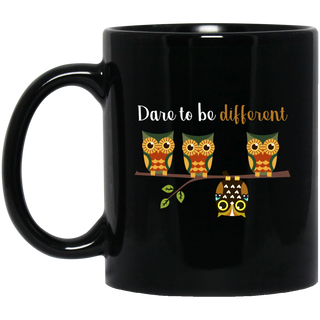 Nice Owl Mugs - Dare To Be Different, is a cool gift for friends