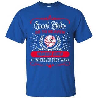 Good Girls Go To Heaven New York Yankees Girls T Shirts