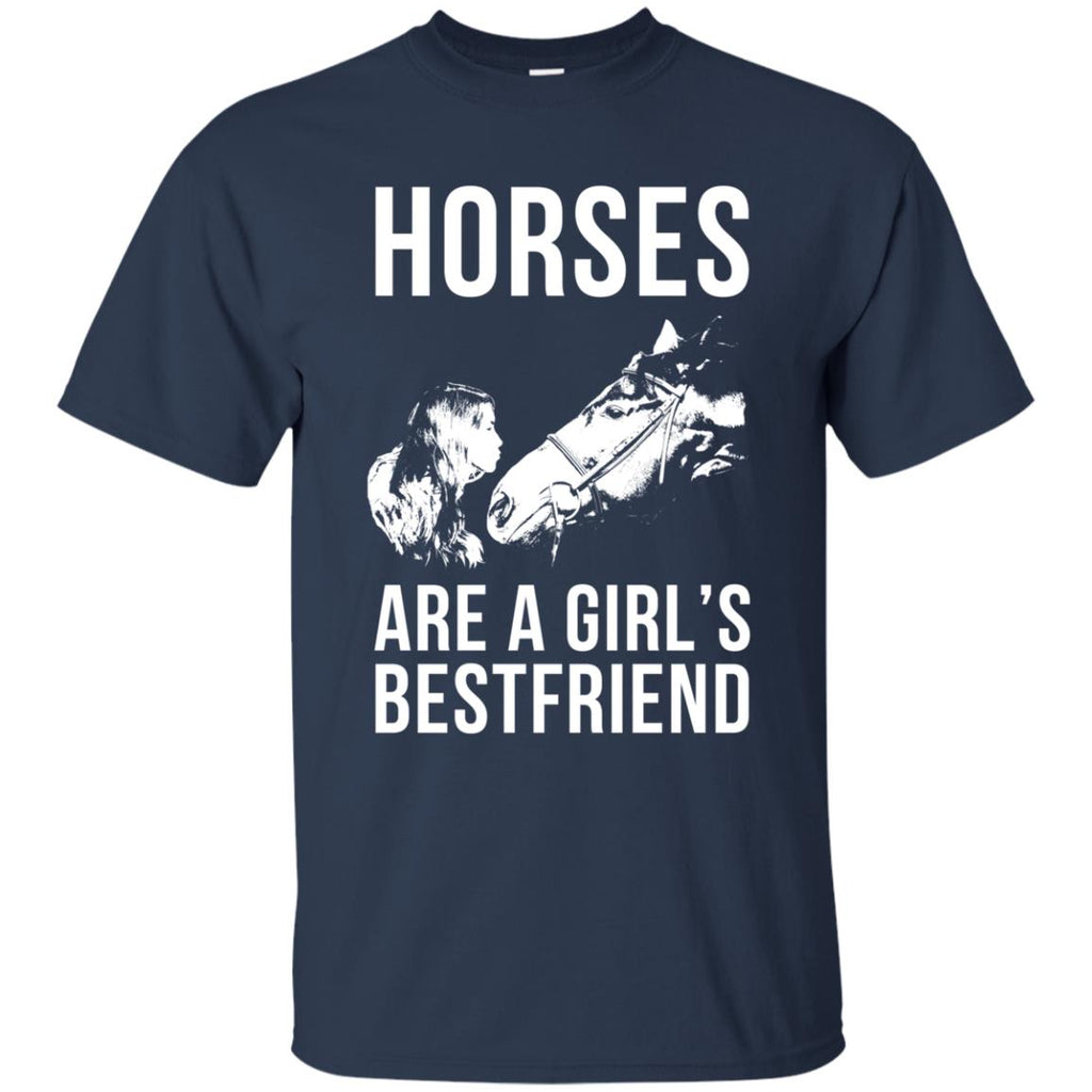 Horses Are A Girl's Bestfriend Horse Tee Shirt For Equestrian Girl