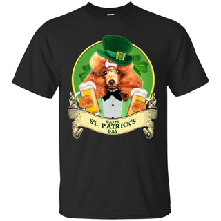 Funny Poodle Tshirt Happy St Patrick's Day Poo Dog Gift