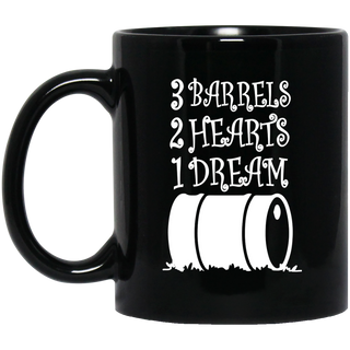 3 Barrels - 2 Hearts - 1 Dream Horse Mugs