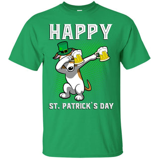 Greyhound Dabbing With Beers Cheer St. Patrick's Day Tshirt
