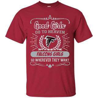 Good Girls Go To Heaven Atlanta Falcons Girls Tshirt For Fans