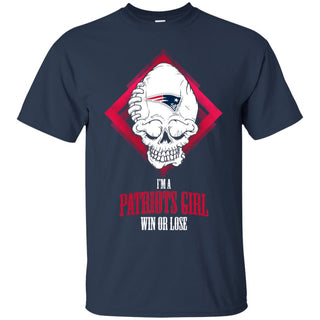 New England Patriots Girl Win Or Lose Tee Shirt Halloween Gift