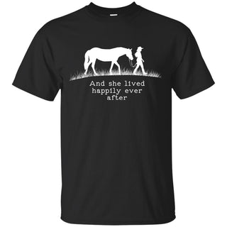 Horse And She Lived Happily Ever After T Shirts