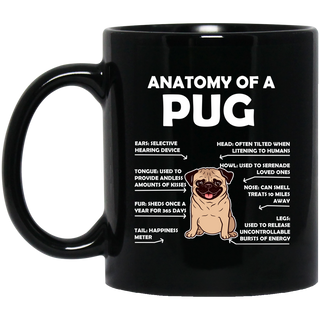Anatomy Pug Everything For Animal Lovers Mugs