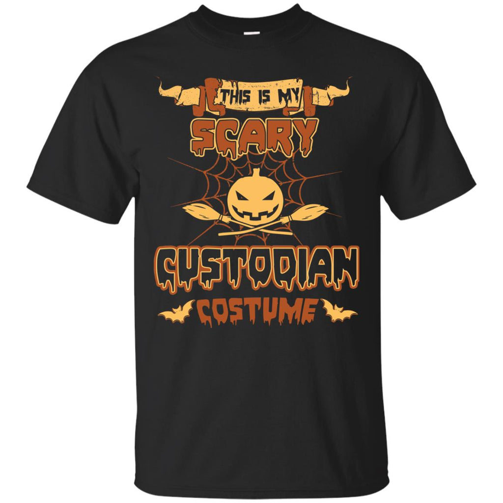 This Is My Scary Custodian Costume Halloween Tee Shirt