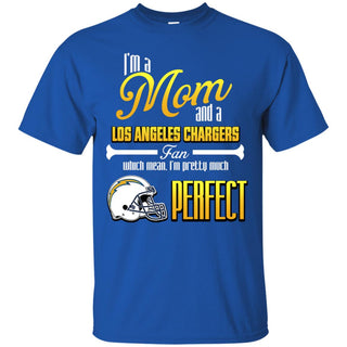 Cool Pretty Perfect Mom Fan Los Angeles Chargers T Shirt