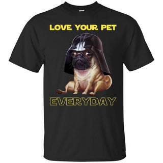 National Love Your Pet Day Pug Tshirt For Puppy Gift
