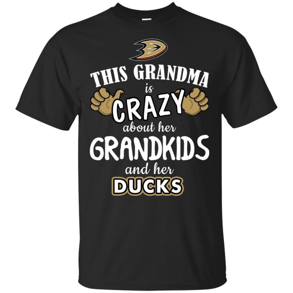 Grandma Is Crazy About Her Grandkids And Her Anaheim Ducks Tshirt ...
