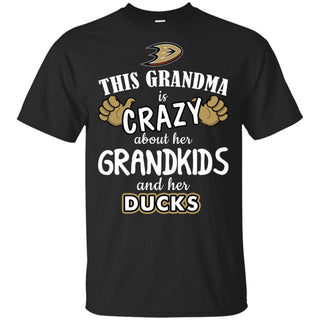 Grandma Is Crazy About Her Grandkids And Her Anaheim Ducks Tshirt